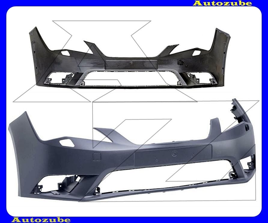 Első lökhárító alapozott, fényszórómosós Első lökhárító alapozott, fényszórómosós