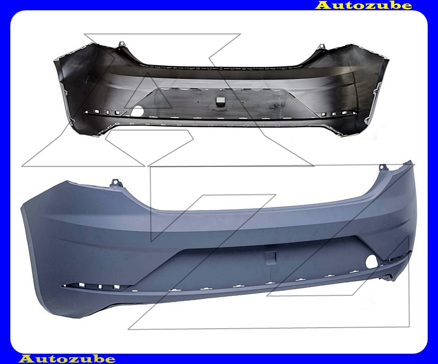 Hátsó lökhárító alapozott Hátsó lökhárító alapozott