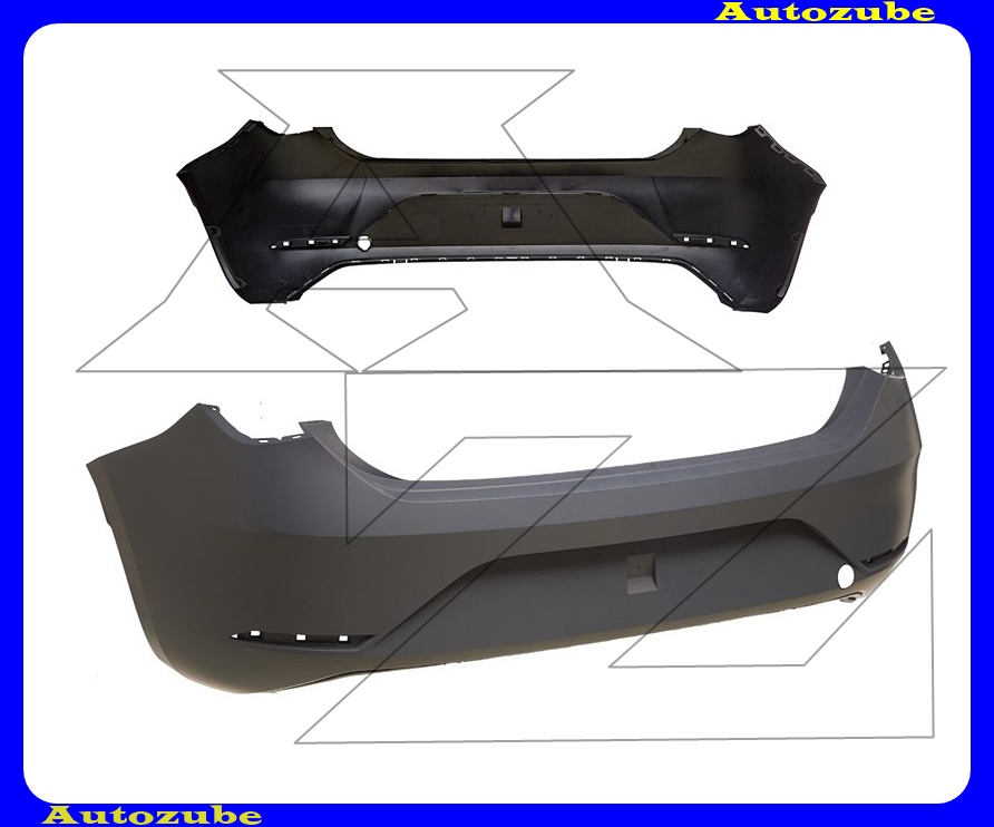 Hátsó lökhárító alapozott Hátsó lökhárító alapozott