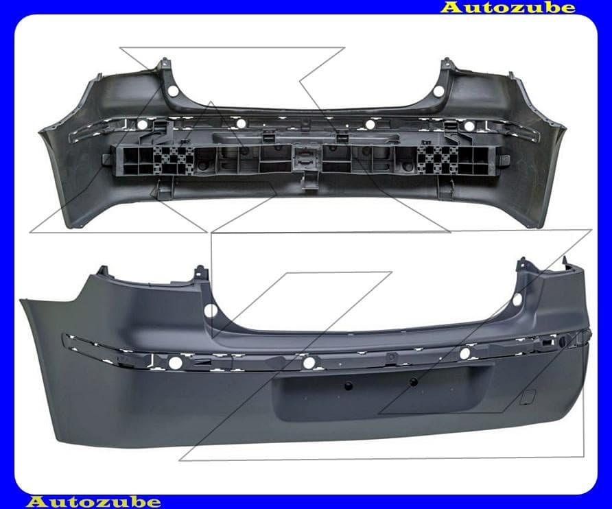 Hátsó lökhárító alapozott Hátsó lökhárító alapozott