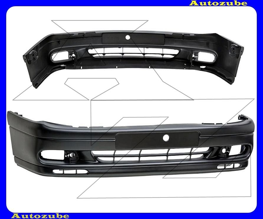 Első lökhárító alapozott, ködlámpás Első lökhárító alapozott, ködlámpás