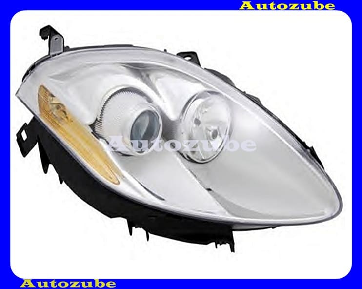 Fényszóró jobb króm házas (2xH1) (motor nélkül)  {MAGNETI MARELLI}   /RENDELÉSRE/