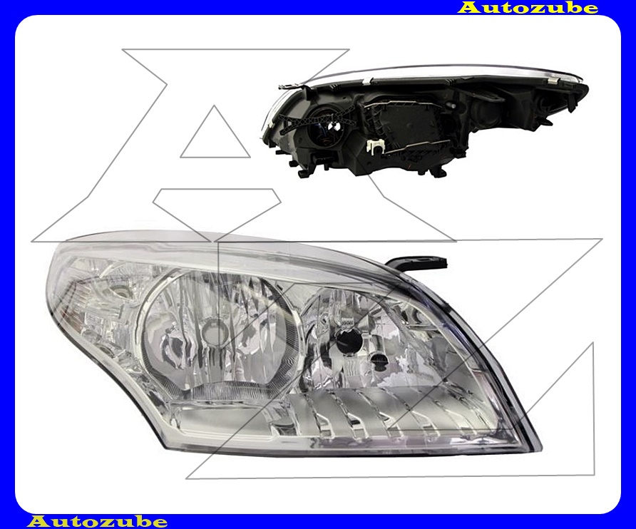 Fényszóró jobb króm házas (H7/H7) motorral {MAGNETI MARELLI} Fényszóró jobb króm házas (H7/H7) motorral {MAGNETI MARELLI}