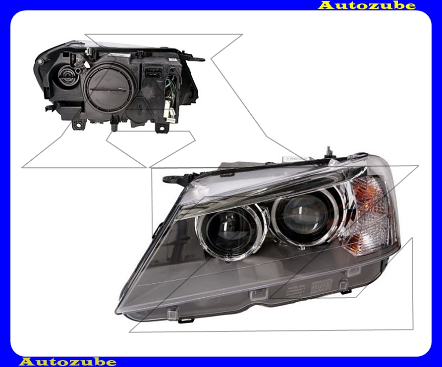 Fényszóró bal Bi-XENON (D2S) kanyarkövetős (izzó és elektronika nélkül) {MAGNETI MARELLI} /RENDELÉSRE/ Fényszóró bal Bi-XENON (D2S) kanyarkövetős (izzó és elektronika nélkül) {MAGNETI MARELLI} /RENDELÉSRE/