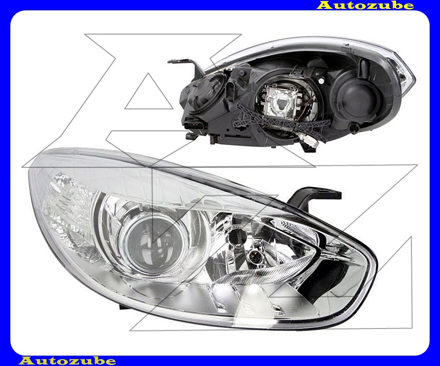 Fényszóró jobb Bi-XENON (D1S/H7) (izzó, elektronika és motor nélkül) {DEPO} Fényszóró jobb Bi-XENON (D1S/H7) (izzó, elektronika és motor nélkül) {DEPO}