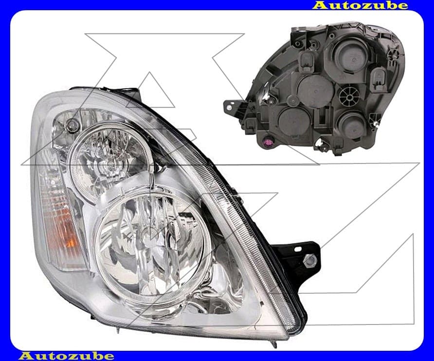 Fényszóró jobb (H7/H1) motorral {MAGNETI MARELLI} Fényszóró jobb (H7/H1) motorral {MAGNETI MARELLI}