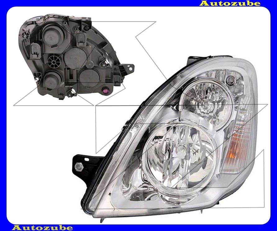 Fényszóró bal (H7/H1) motorral {MAGNETI MARELLI} Fényszóró bal (H7/H1) motorral {MAGNETI MARELLI}