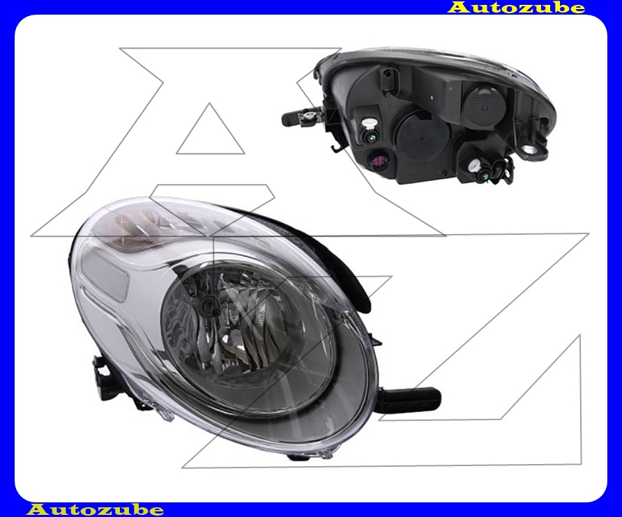 Fényszóró tompított jobb (H7) motorral {MAGNETI MARELLI} Fényszóró tompított jobb (H7) motorral {MAGNETI MARELLI}
