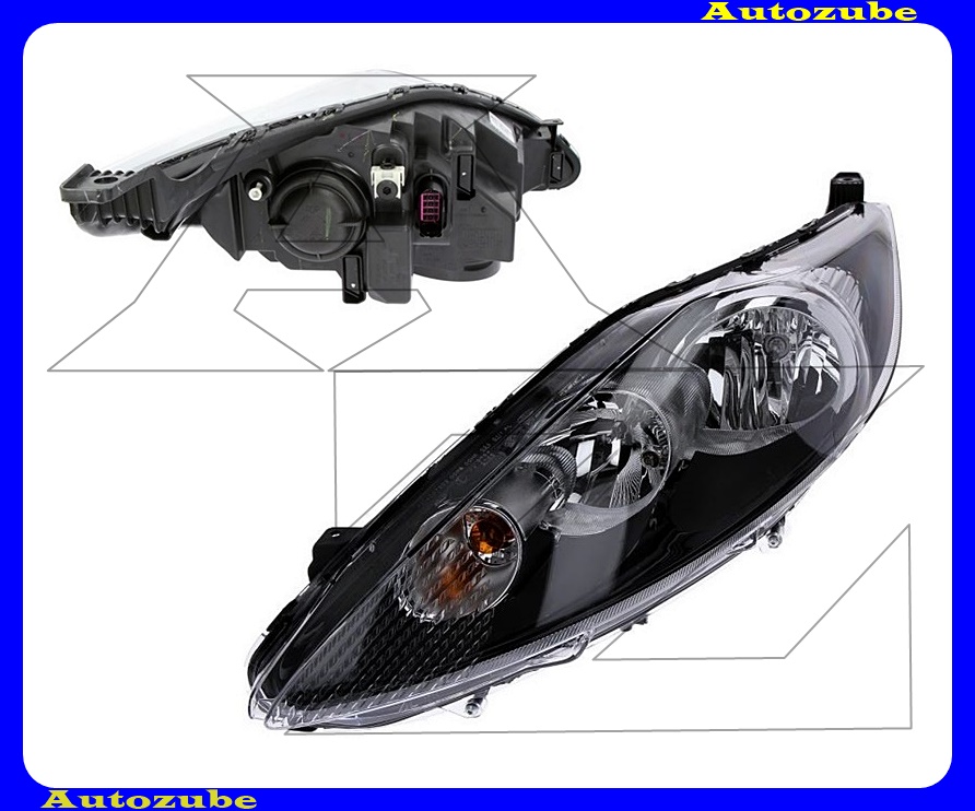 Fényszóró bal fekete házas (H7/H1) motorral {MAGNETI MARELLI} /RENDELÉSRE/ Fényszóró bal fekete házas (H7/H1) motorral {MAGNETI MARELLI} /RENDELÉSRE/