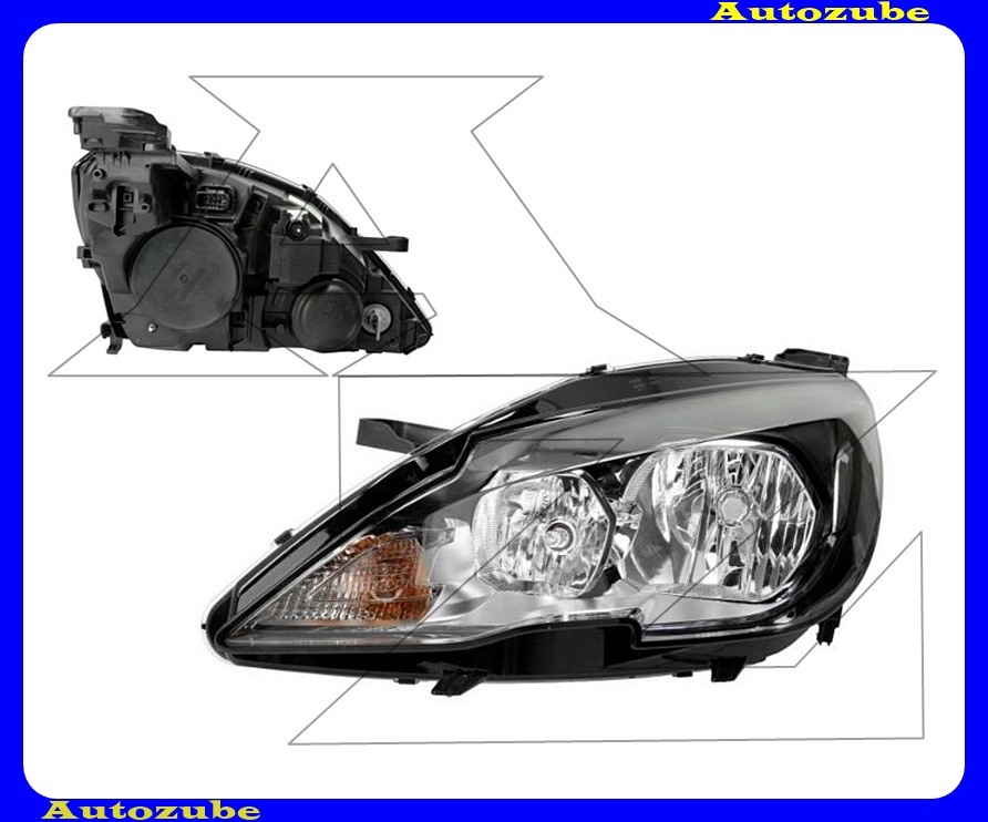 Fényszóró bal (H7/HB3) motorral) {MAGNETI MARELLI} Fényszóró bal (H7/HB3) motorral) {MAGNETI MARELLI}