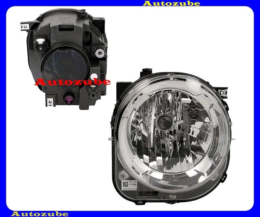 Fényszóró jobb (H4) motorral {MAGNETI MARELLI} Fényszóró jobb (H4) motorral {MAGNETI MARELLI}