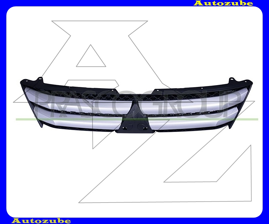 Hűtődíszrács fekete, ezüst díszlécekkel /RENDELÉSRE/ Hűtődíszrács fekete, ezüst díszlécekkel /RENDELÉSRE/
