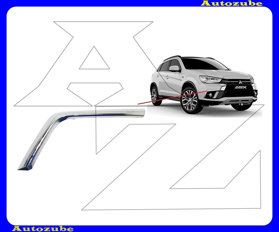 Első lökhárító krómdíszléc jobb alsó Első lökhárító krómdíszléc jobb alsó