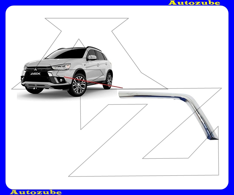 Első lökhárító krómdíszléc bal alsó Első lökhárító krómdíszléc bal alsó