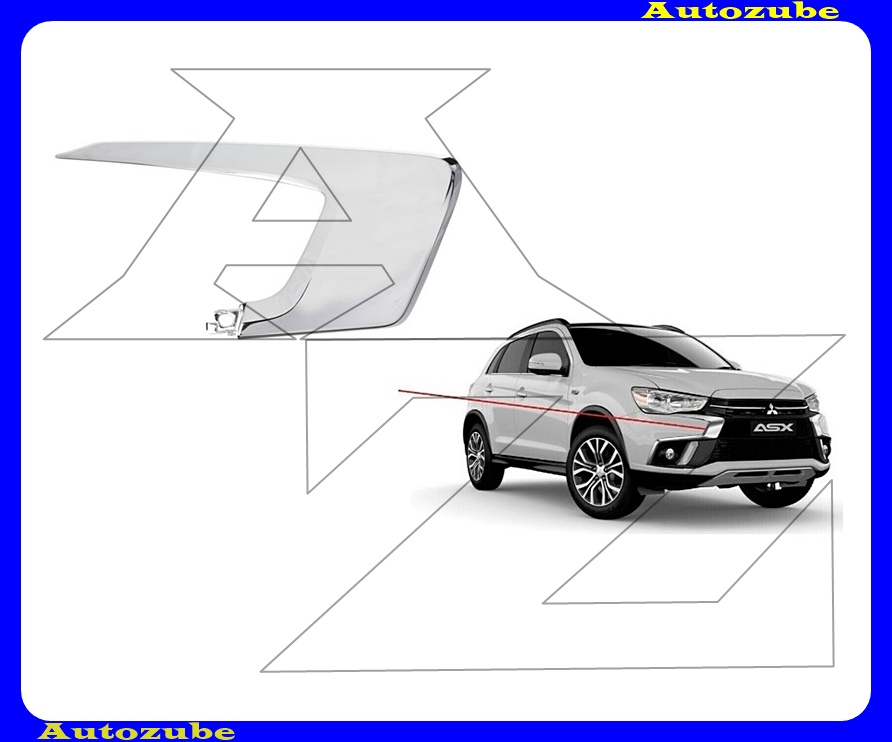 Első lökhárító krómdíszléc bal felső Első lökhárító krómdíszléc bal felső