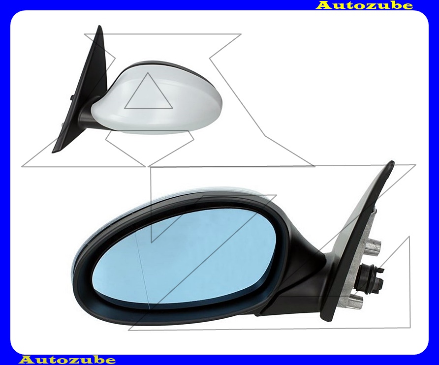 Visszapillantó tükör bal, elektromos, fűthető-aszférikus tükörlappal, fényezhető borítással Visszapillantó tükör bal, elektromos, fűthető-aszférikus tükörlappal, fényezhető borítással