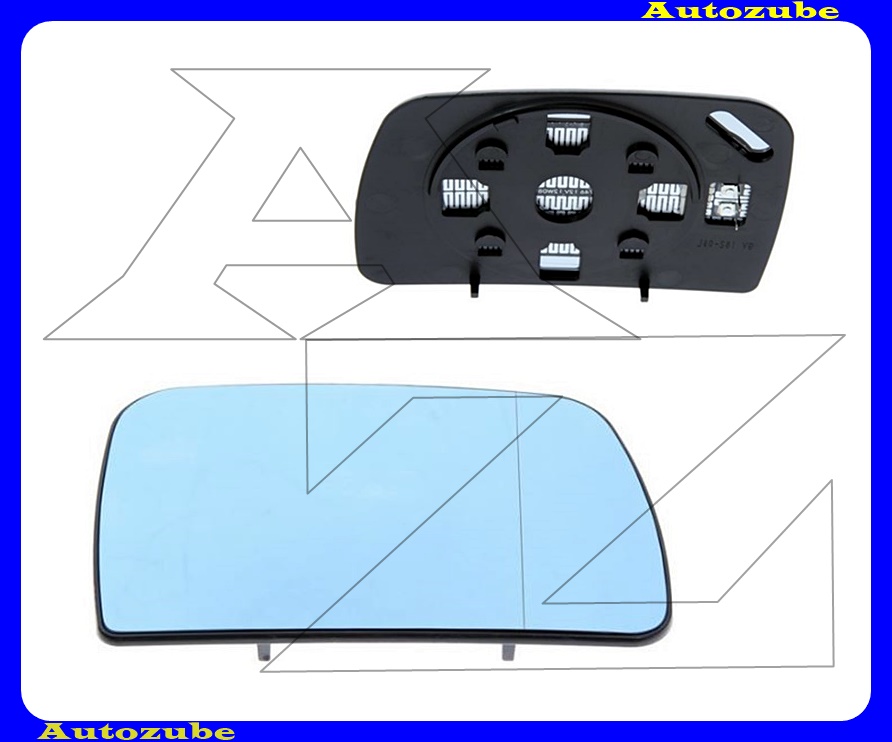 Visszapillantó tükörlap jobb, fűthető-aszférikus-kék (tartólappal) Visszapillantó tükörlap jobb, fűthető-aszférikus-kék (tartólappal)