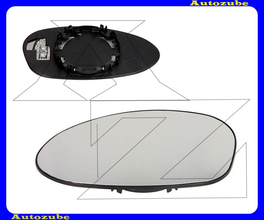 Visszapillantó tükörlap bal, fűthető-aszférikus (tartólappal) Visszapillantó tükörlap bal, fűthető-aszférikus (tartólappal)