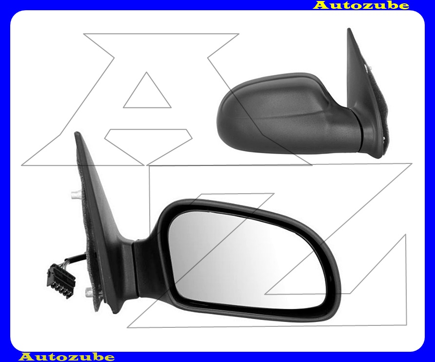 Visszapillantó tükör jobb, elektromos, fűthető-domború tükörlappal, fekete borítással Visszapillantó tükör jobb, elektromos, fűthető-domború tükörlappal, fekete borítással