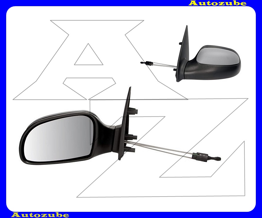 Visszapillantó tükör bal, manuális, domború tükörlappal, fényezhető borítással Visszapillantó tükör bal, manuális, domború tükörlappal, fényezhető borítással