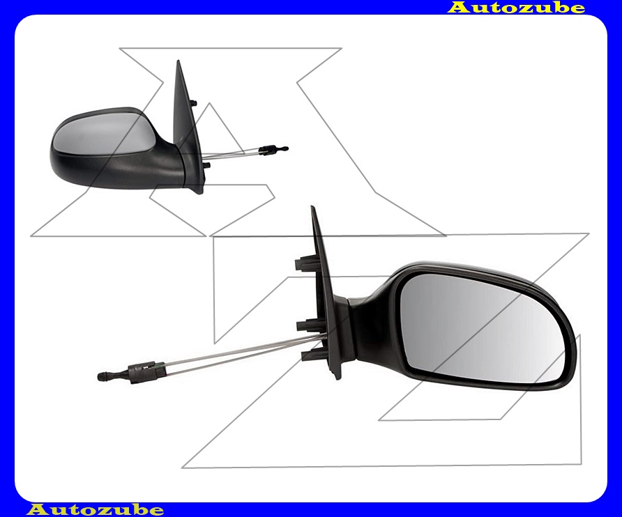 Visszapillantó tükör jobb, manuális, domború tükörlappal, fényezhető borítással Visszapillantó tükör jobb, manuális, domború tükörlappal, fényezhető borítással