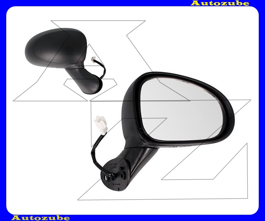 Visszapillantó tükör jobb, elektromos, domború tükörlappal, fekete borítással Visszapillantó tükör jobb, elektromos, domború tükörlappal, fekete borítással