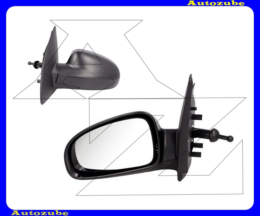 Visszapillantó tükör bal, manuális, domború tükörlappal, fekete borítással Visszapillantó tükör bal, manuális, domború tükörlappal, fekete borítással