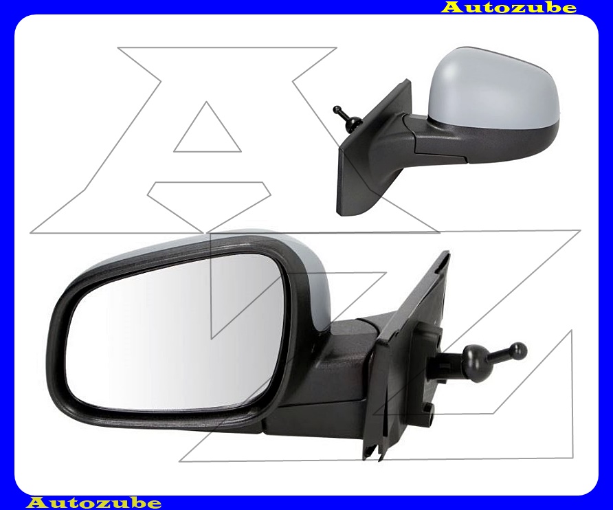 Visszapillantó tükör bal, manuális, domború tükörlappal, alapozott borítással Visszapillantó tükör bal, manuális, domború tükörlappal, alapozott borítással