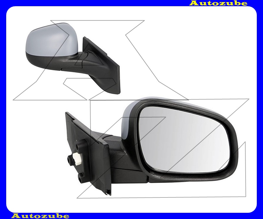 Visszapillantó tükör jobb, elektromos, fűthető-domború tükörlappal, fényezhető borítással Visszapillantó tükör jobb, elektromos, fűthető-domború tükörlappal, fényezhető borítással