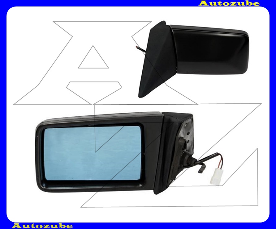 Visszapillantó tükör bal, manuális, fűthető-sík-kék tükörlappal, fekete borítással Visszapillantó tükör bal, manuális, fűthető-sík-kék tükörlappal, fekete borítással