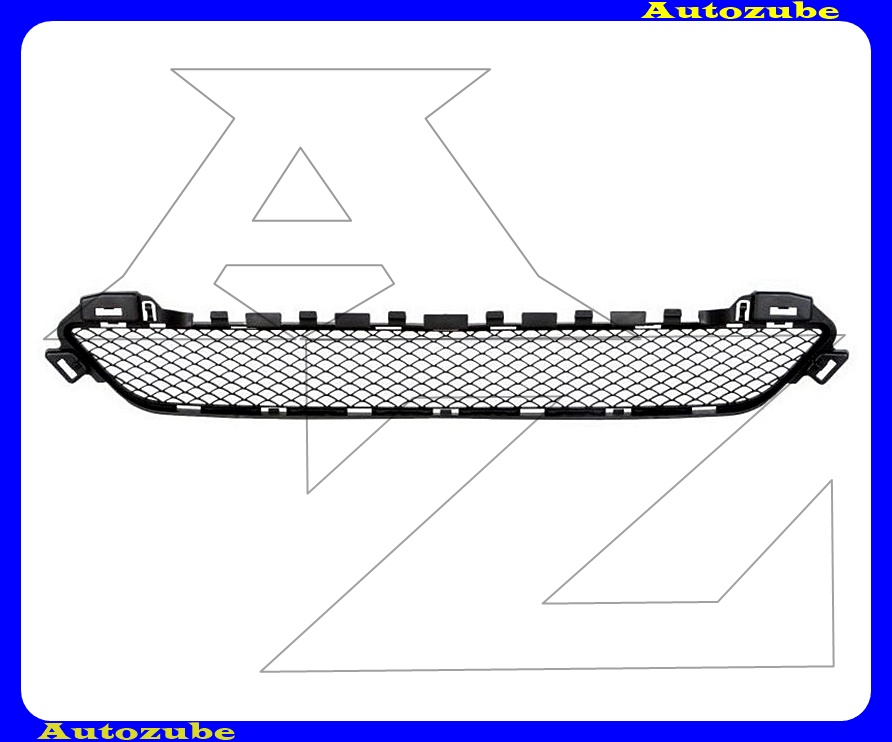Első lökhárító rács középső, fekete Első lökhárító rács középső, fekete