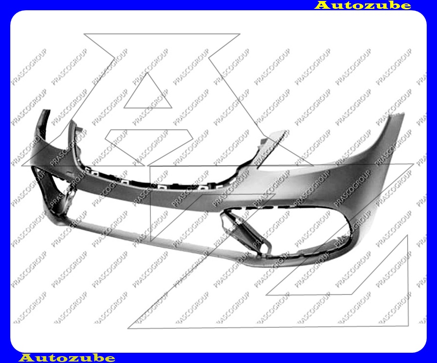 Első lökhárító alapozott (szenzor jelöléssel) Első lökhárító alapozott (szenzor jelöléssel)