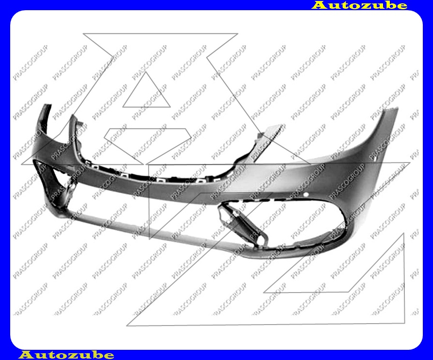 Első lökhárító alapozott, szenzoros Első lökhárító alapozott, szenzoros