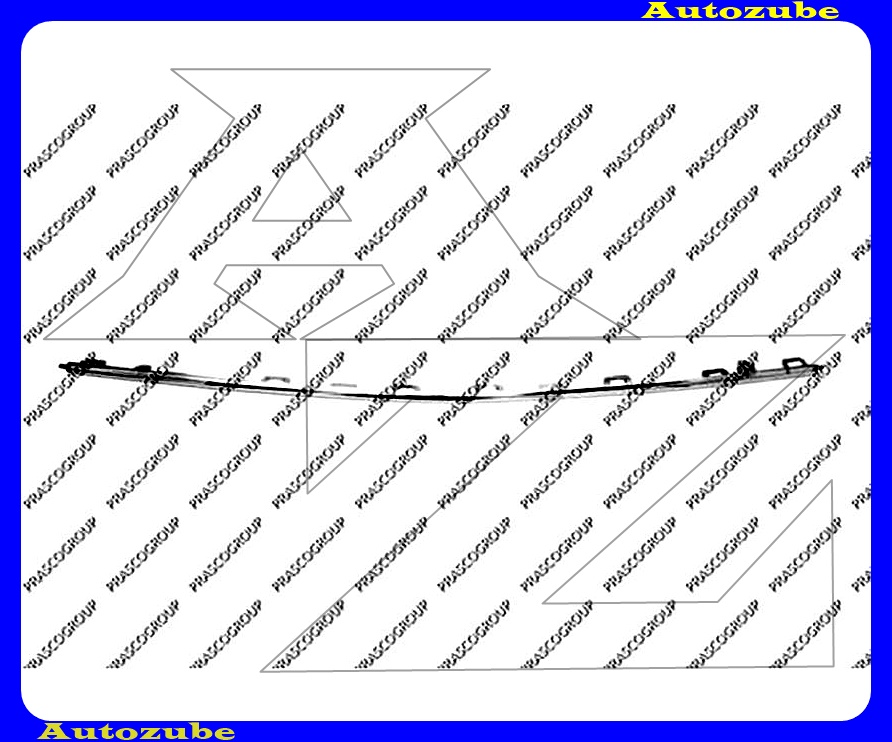 Első lökhárító krómdszléc középső Első lökhárító krómdszléc középső