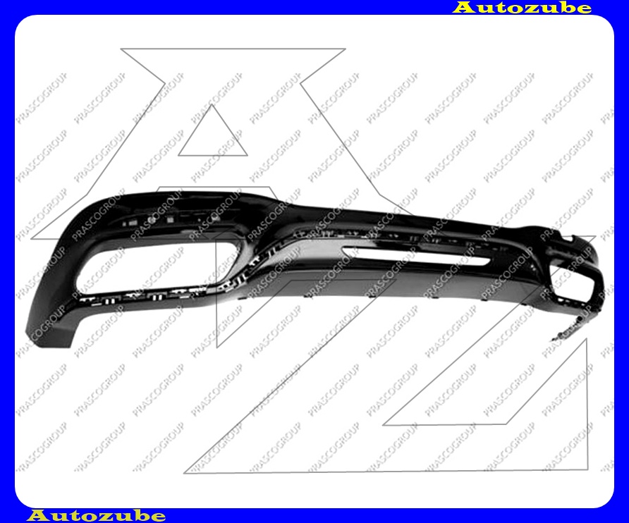 Hátsó lökhárító alatti spoiler fekete Hátsó lökhárító alatti spoiler fekete