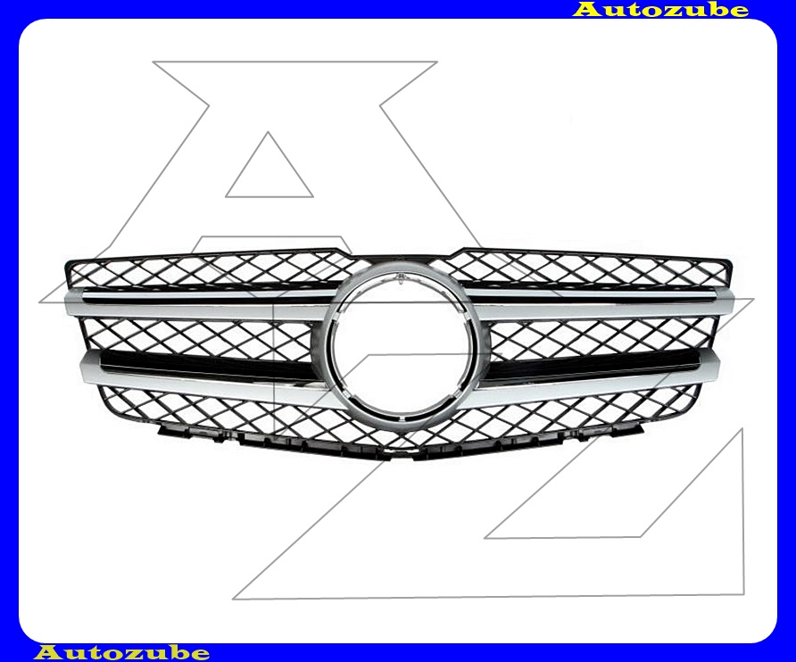 Hűtődíszrács fekete, krómdíszléccel Hűtődíszrács fekete, krómdíszléccel