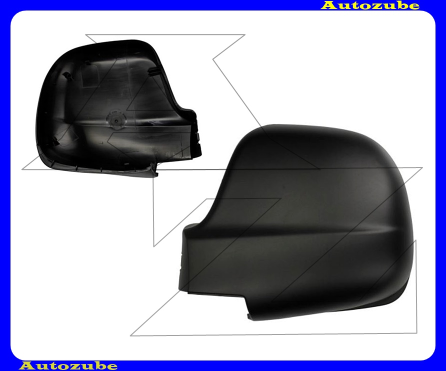 Visszapillantó tükörborítás bal, fekete Visszapillantó tükörborítás bal, fekete