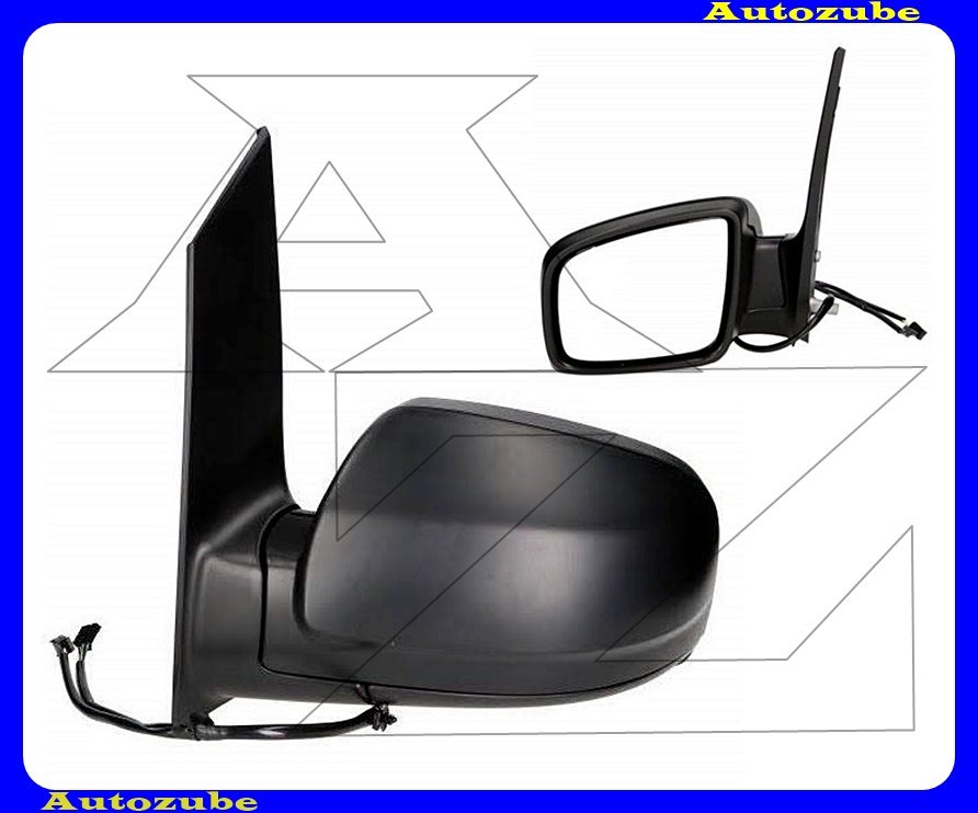 Visszapillantó tükör bal, elektromosan behajló, fűthető tükörlappal, fekete borítással Visszapillantó tükör bal, elektromosan behajló, fűthető tükörlappal, fekete borítással