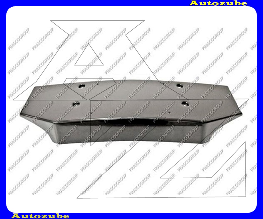 Első lökhárító rendszámtáblatartó, fényes fekete Első lökhárító rendszámtáblatartó, fényes fekete