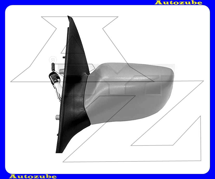 Visszapillantó tükör bal, manuális, domború tükörlappal, fényezhető borítással Visszapillantó tükör bal, manuális, domború tükörlappal, fényezhető borítással