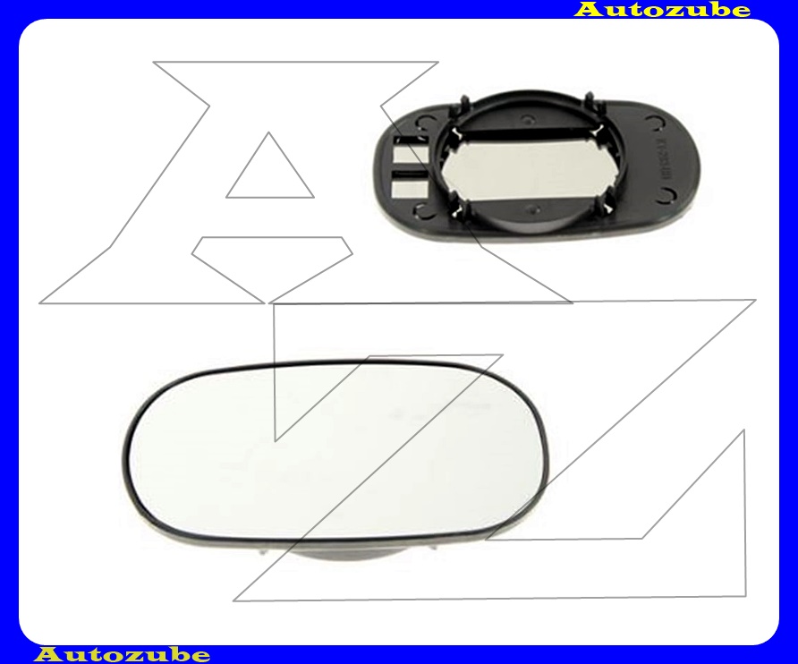 Visszapillantó tükörlap oldalfüggetlen, domború (tartólappal) Visszapillantó tükörlap oldalfüggetlen, domború (tartólappal)