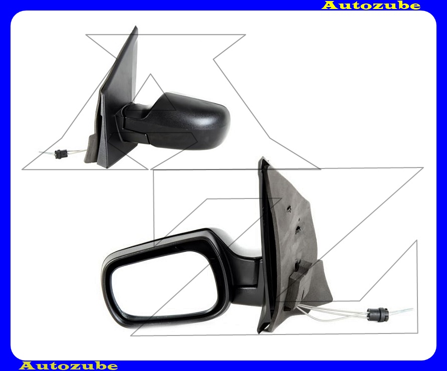 Visszapillantó tükör bal, manuális, tükörlappal, fekete borítással Visszapillantó tükör bal, manuális, tükörlappal, fekete borítással