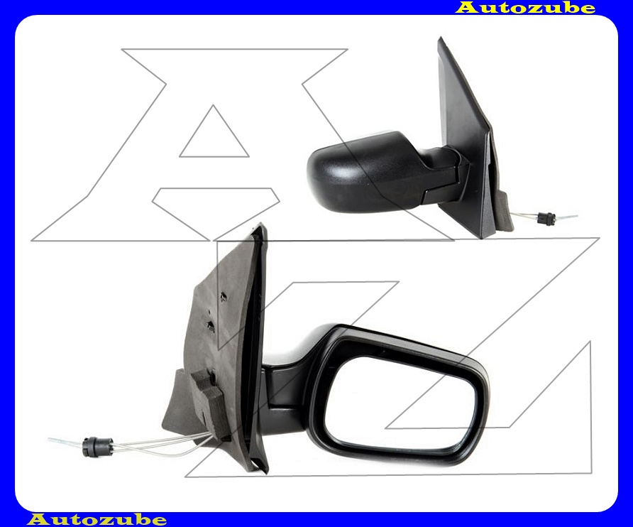 Visszapillantó tükör jobb, manuális, domború tükörlappal, fekete borítással Visszapillantó tükör jobb, manuális, domború tükörlappal, fekete borítással