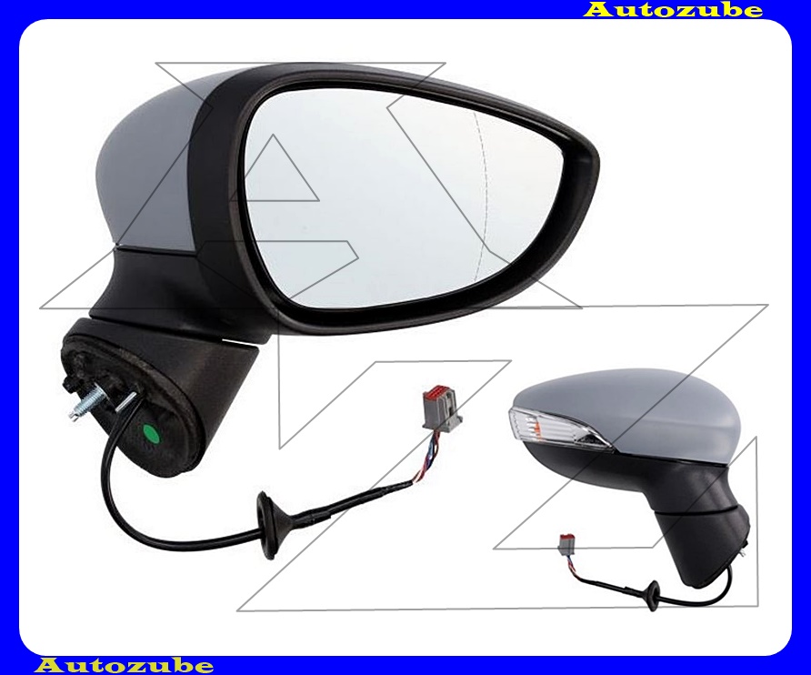 Visszapillantó tükör jobb, elektromos, aszférikus tükörlappal, fényezhető borítással, irányjelzővel (5-pines) Visszapillantó tükör jobb, elektromos, aszférikus tükörlappal, fényezhető borítással, irányjelzővel (5-pines)