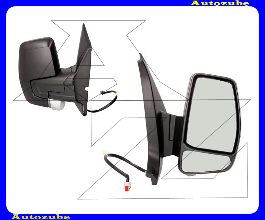 Visszapillantó tükör jobb, elektromos, fűthető-domború tükörlappal, fekete borítással, irányjelzővel Visszapillantó tükör jobb, elektromos, fűthető-domború tükörlappal, fekete borítással, irányjelzővel