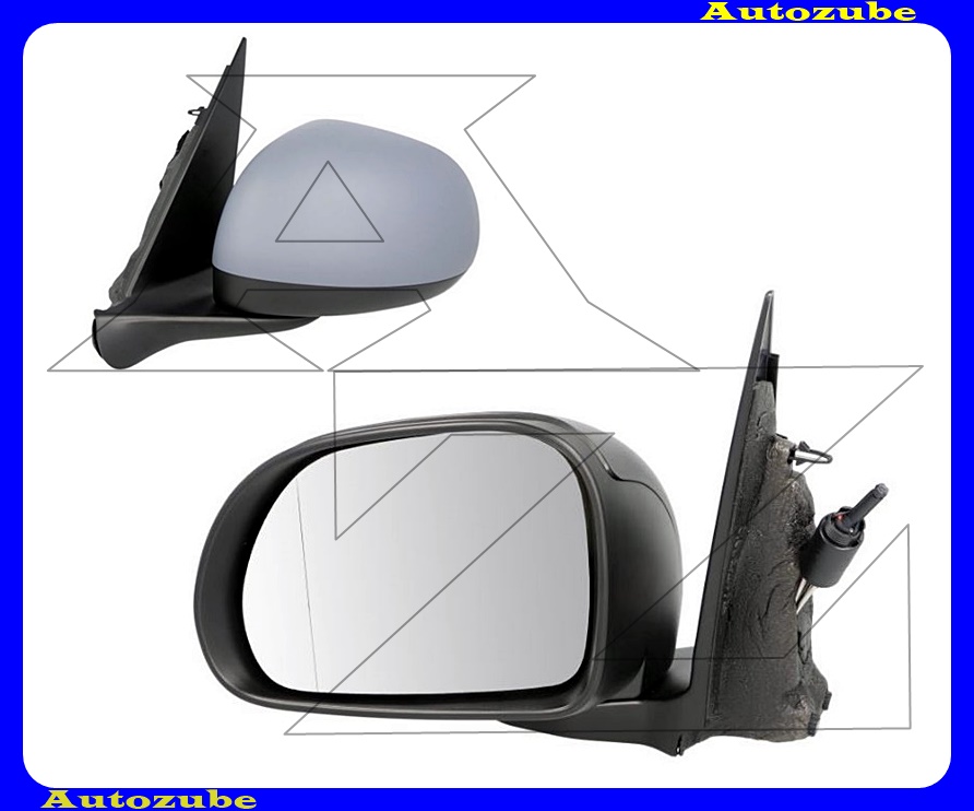 Visszapillantó tükör bal, manuális, aszférikus tükörlappal, fényezhető borítással Visszapillantó tükör bal, manuális, aszférikus tükörlappal, fényezhető borítással