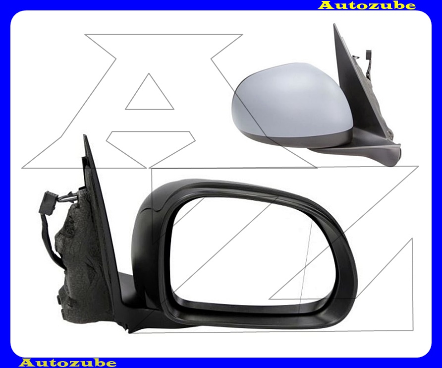 Visszapillantó tükör jobb, elektromos, fűthető-aszférikus tükörlappal, hőmérős, fényezhető borítással Visszapillantó tükör jobb, elektromos, fűthető-aszférikus tükörlappal, hőmérős, fényezhető borítással