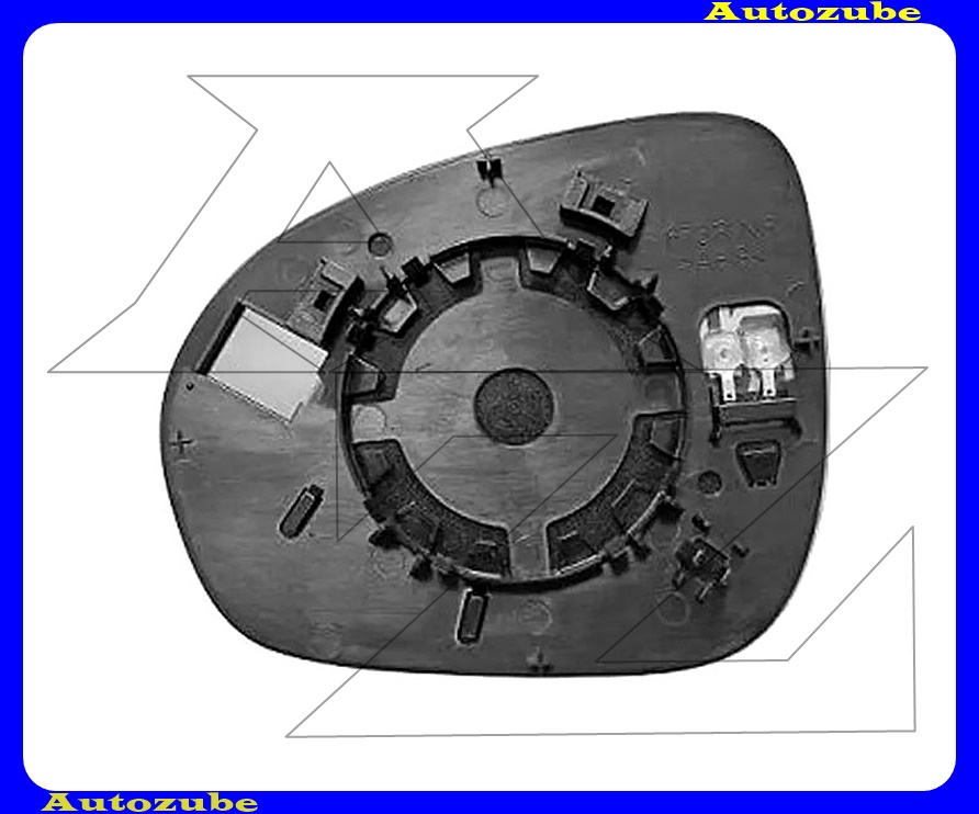 Visszapillantó tükörlap jobb, fűthető-domború (tartólappal) Visszapillantó tükörlap jobb, fűthető-domború (tartólappal)