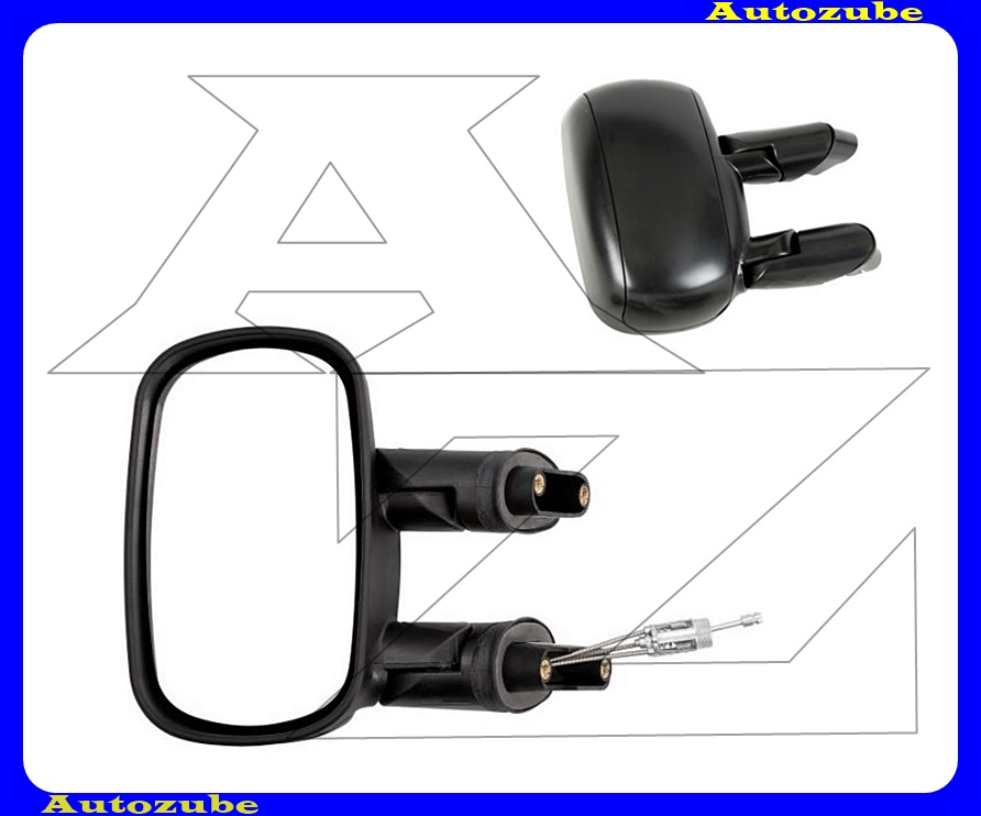 Visszapillantó tükör bal, manuális, domború tükörlappal, fekete borítással Visszapillantó tükör bal, manuális, domború tükörlappal, fekete borítással