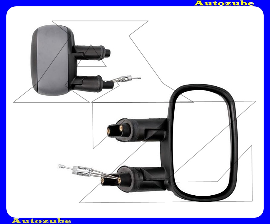 Visszapillantó tükör jobb, manuális, domború tükörlappal, fényezhető borítással Visszapillantó tükör jobb, manuális, domború tükörlappal, fényezhető borítással
